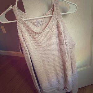 Cold shoulder sweater